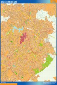 Carte Belo Horizonte géante